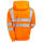 Hi Vis Orange Reflective Full-Zip Lined Sweatshirt